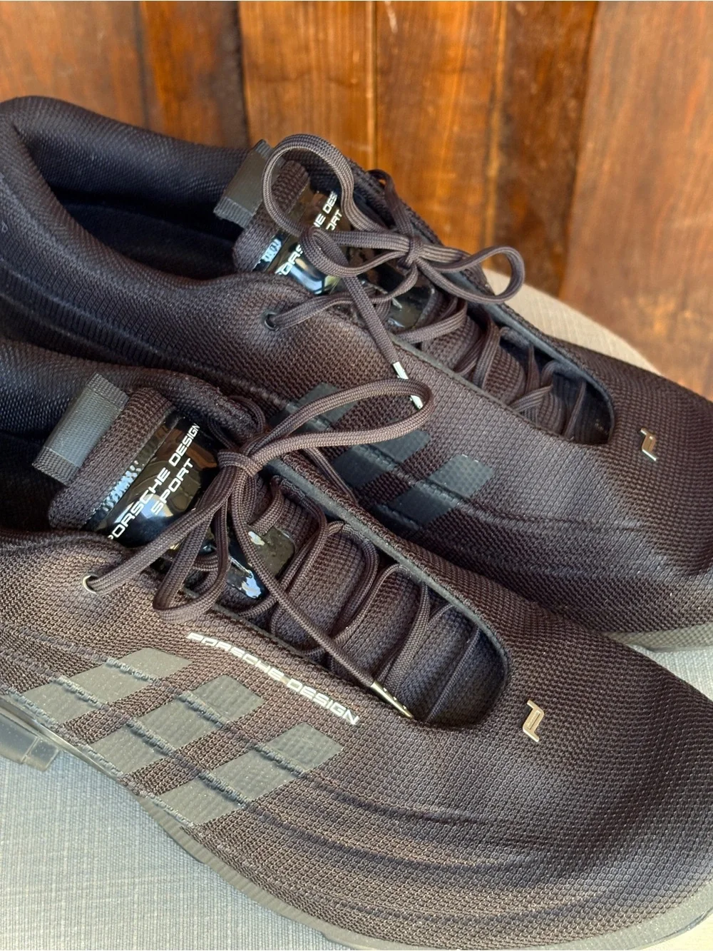 Porsche Design Black Knit Sneakers Athletic Running Shoes Men’s NWOT size 10